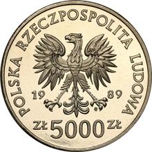 5000 Zlotych 1989 MW  SW "Wladysław II Jagiello" (Pattern)