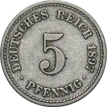 5 fenigów 1897 A  