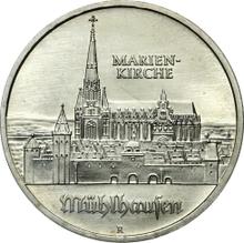 5 Mark 1989 A   "Marienkirche in Mühlhausen"