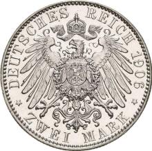 2 марки 1906 E   "Саксония"