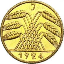 10 reichspfennig 1924 J  