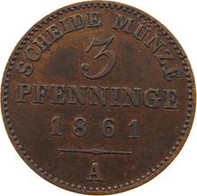 3 Pfennig 1861 A  