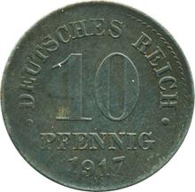 10 пфеннигов 1917 J  