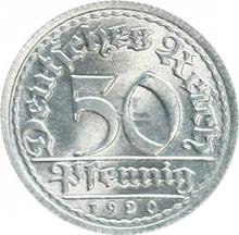 50 пфеннигов 1920 F  