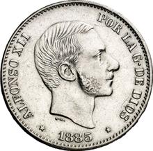 50 centavos 1885   