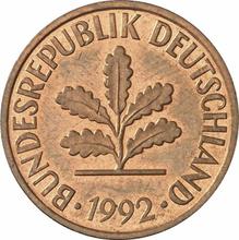 2 Pfennig 1992 F  