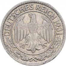 50 Reichspfennigs 1931 G  