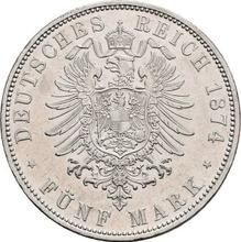 5 марок 1876 F   "Вюртемберг"