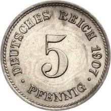 5 Pfennige 1907 J  