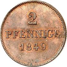 2 Pfennige 1849   