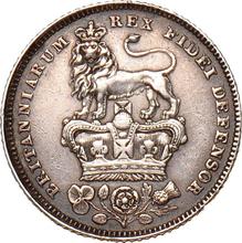 Sixpence 1827   