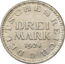 3 marki 1924 D  