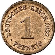 1 Pfennig 1887 D  