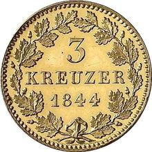 3 kreuzers 1844   