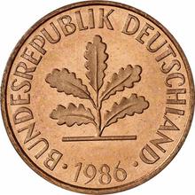 2 Pfennig 1986 D  