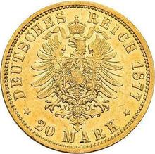 20 marcos 1877 J   "Hamburg"