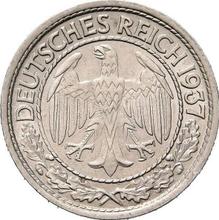 50 Reichspfennigs 1937 J  