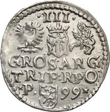 Trojak (3 groszy) 1599  P  "Casa de moneda de Poznan"