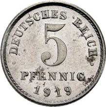 5 Pfennige 1919 D  