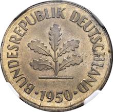 10 Pfennige 1950 F  