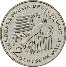 2 marcos 1990-2001    "Franz Josef Strauß"