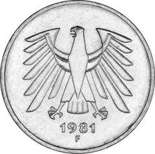 5 марок 1981 F  