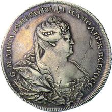 1 rublo 1736    "Retrato hecho por Gedlinger"
