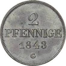 2 fenigi 1843  G 