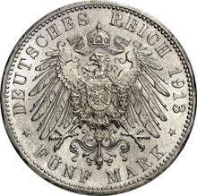 5 marcos 1913 D   "Bavaria"