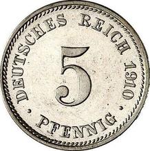 5 fenigów 1910 D  