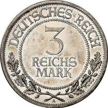 3 Reichsmark 1926 A   "Lübeck"