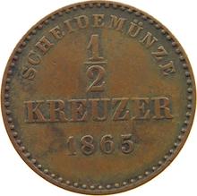 1/2 Kreuzer 1865   