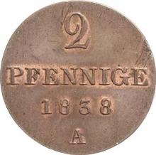 2 пфеннига 1838 A  