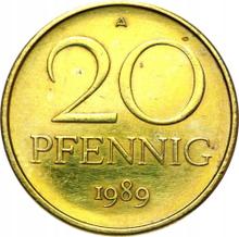20 Pfennig 1989 A  