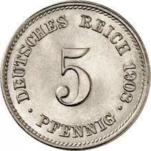 5 Pfennige 1908 J  