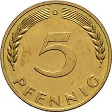 5 Pfennig 1966 D  