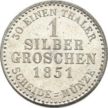 1 серебряный грош 1851   