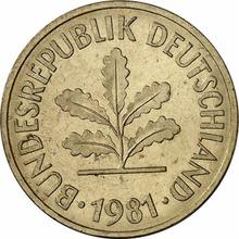 5 Pfennig 1981 F  