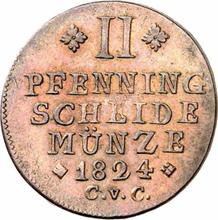 2 Pfennig 1824  CvC 