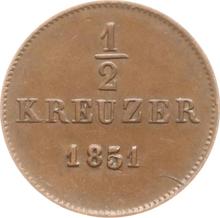 1/2 Kreuzer 1851   