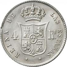 4 reales 1852   