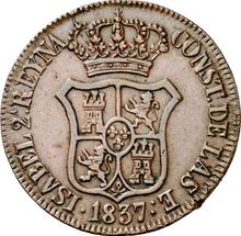 6 Cuartos 1837    "Katalonien"