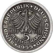 5 марок 1955 G   "Маркграф Баденский"