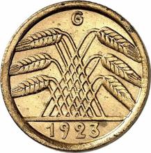 5 Rentenpfennig 1923 G  