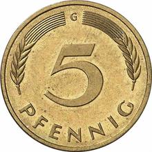 5 Pfennig 1987 G  