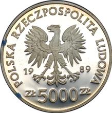 5000 Zlotych 1989 MW  AWB "Wladysław II Jagiello"