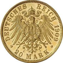 20 marcos 1909 J   "Prusia"