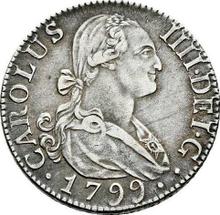 2 reales 1799 M MF 