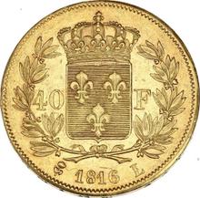 40 francos 1816 L  
