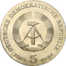 5 марок 1968    "Роберт Кох"